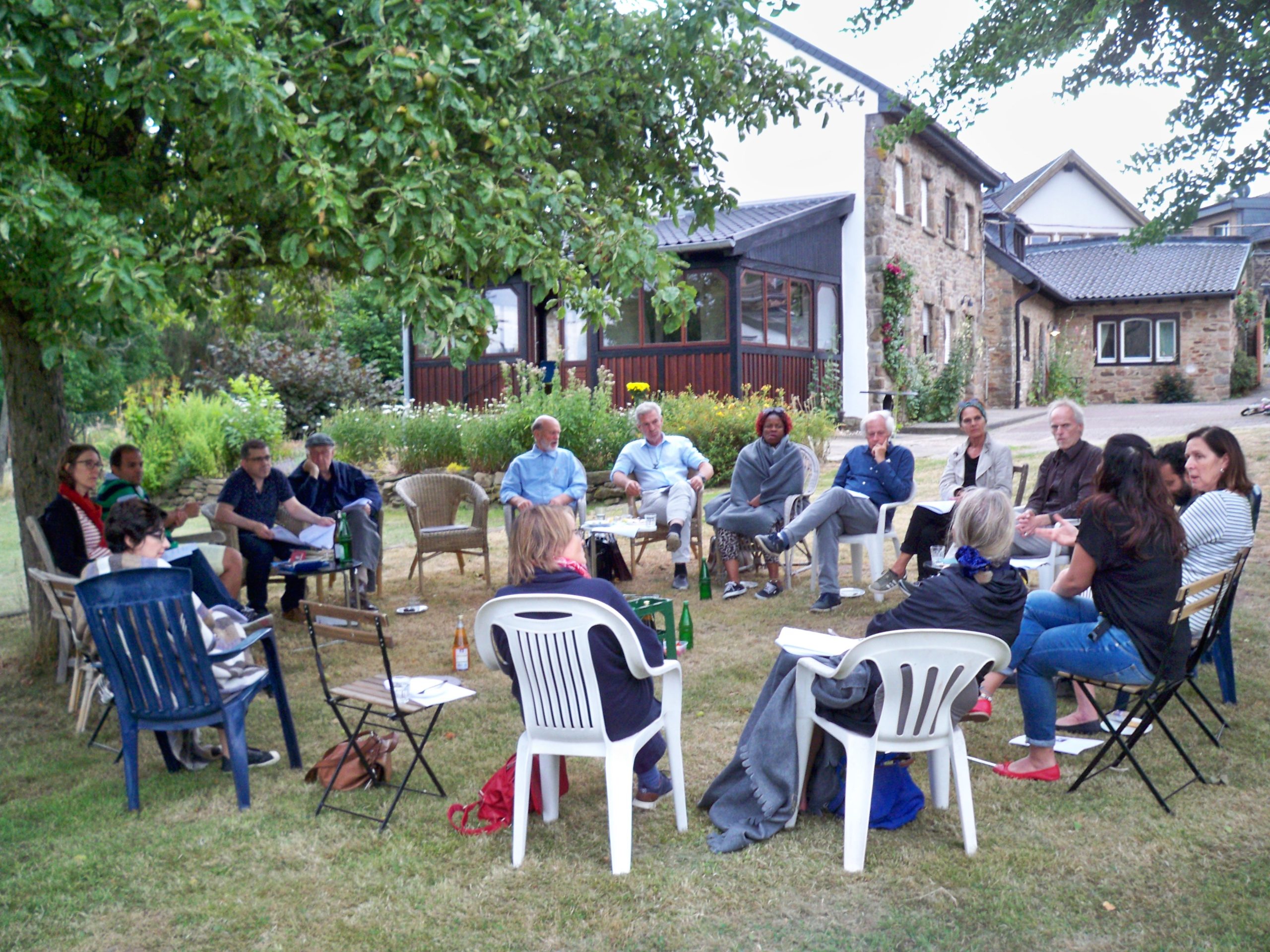 Das Autor:innen-Café zu Gast im Heinrich-Böll-Haus Langenbroich, 18. Juli 2019 – Aufnahme 2