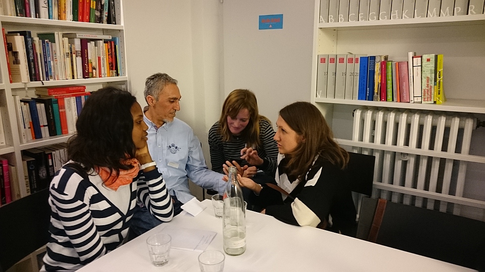 Impression von einem Treffen des Autor:innen-Cafés – Aufnahme 3